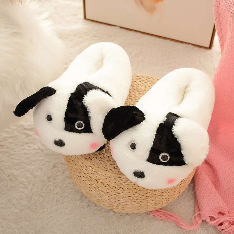 Furry Animal Paw Plush Slippers
