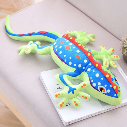 gecko plush pillow colourful animal soft toy gift idea