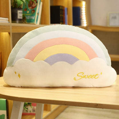 Green Clouds plush cushion 50 x 35cm