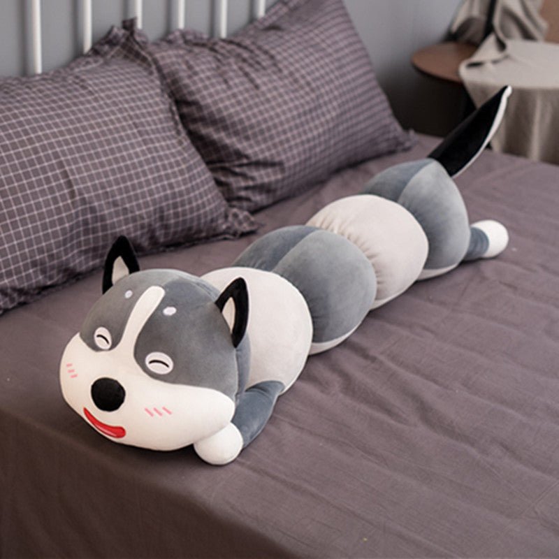 Grey Long Cat Plush Toy
