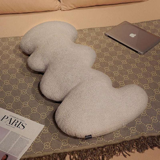 Grey long wave cushion 100cm