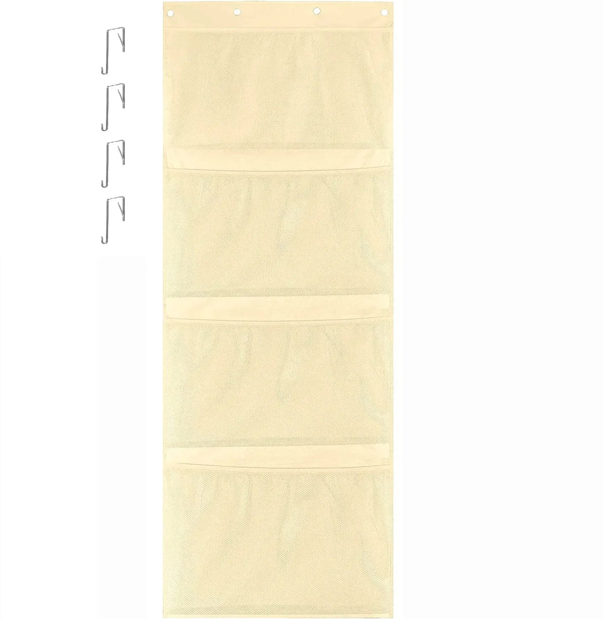 Hanging mesh storage bag for plush toys