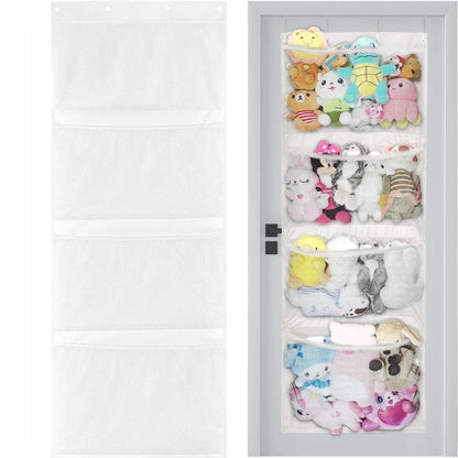 Plush toy organiser for bedrooms and playrooms