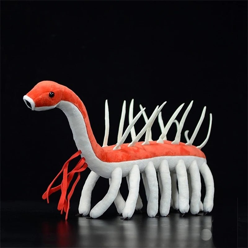 Hallucigenia plush toy inspired by a Cambrian ancient animal