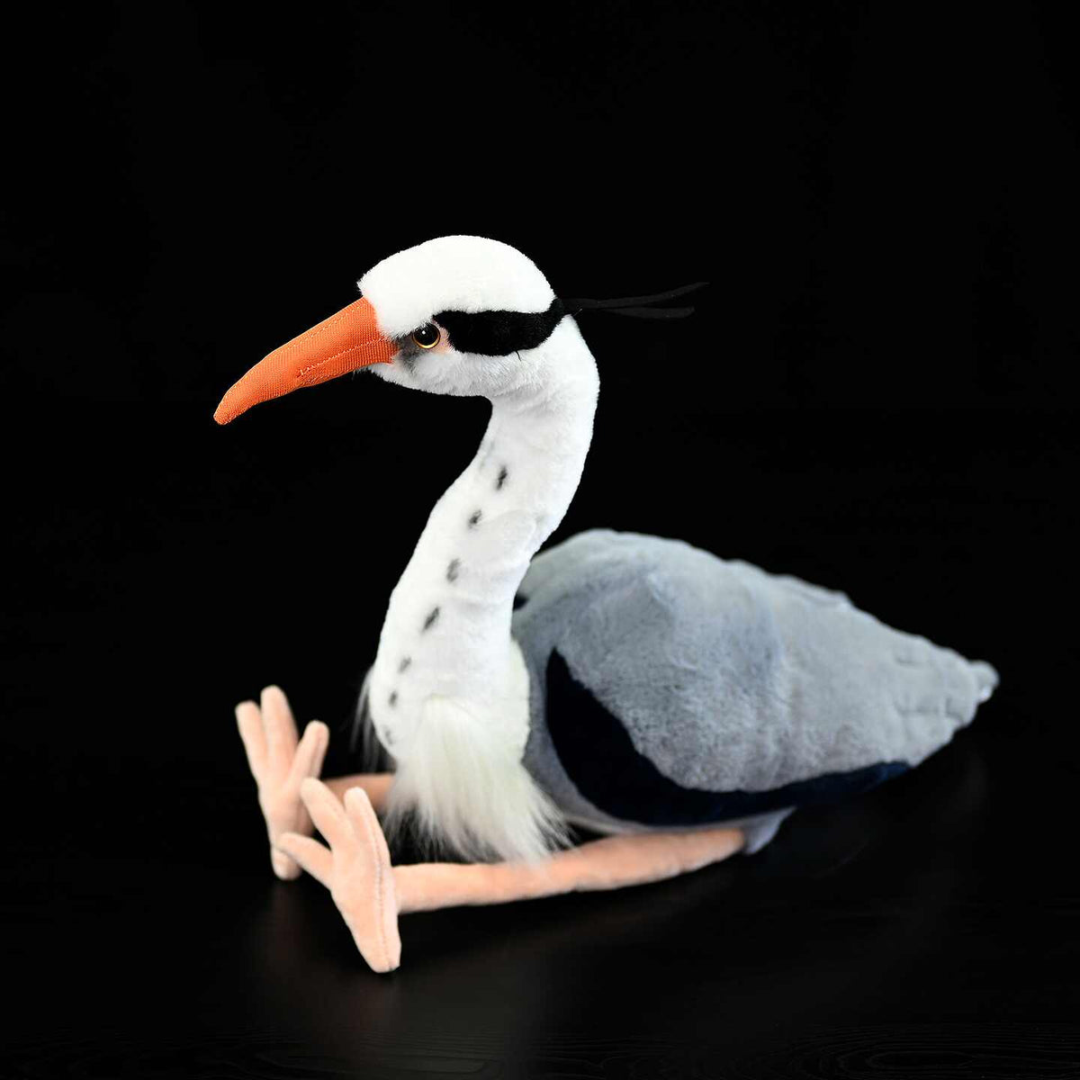 Grey Heron plush toy for bird lovers and collectors