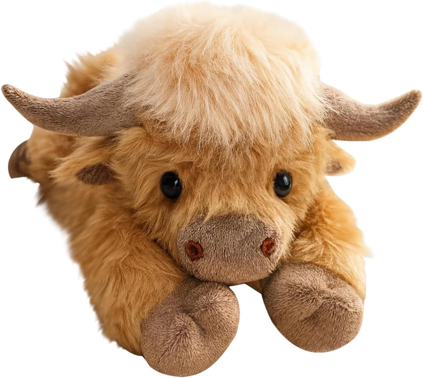 Soft Scottish Highland cow weighted stuffed animal