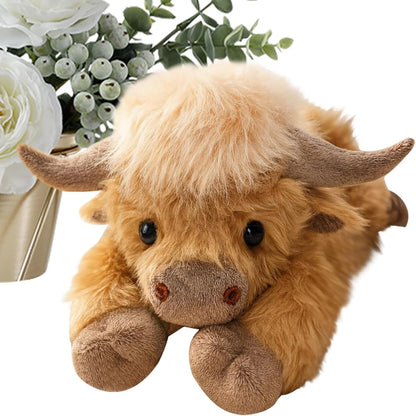 Large highland cow plush soft toy