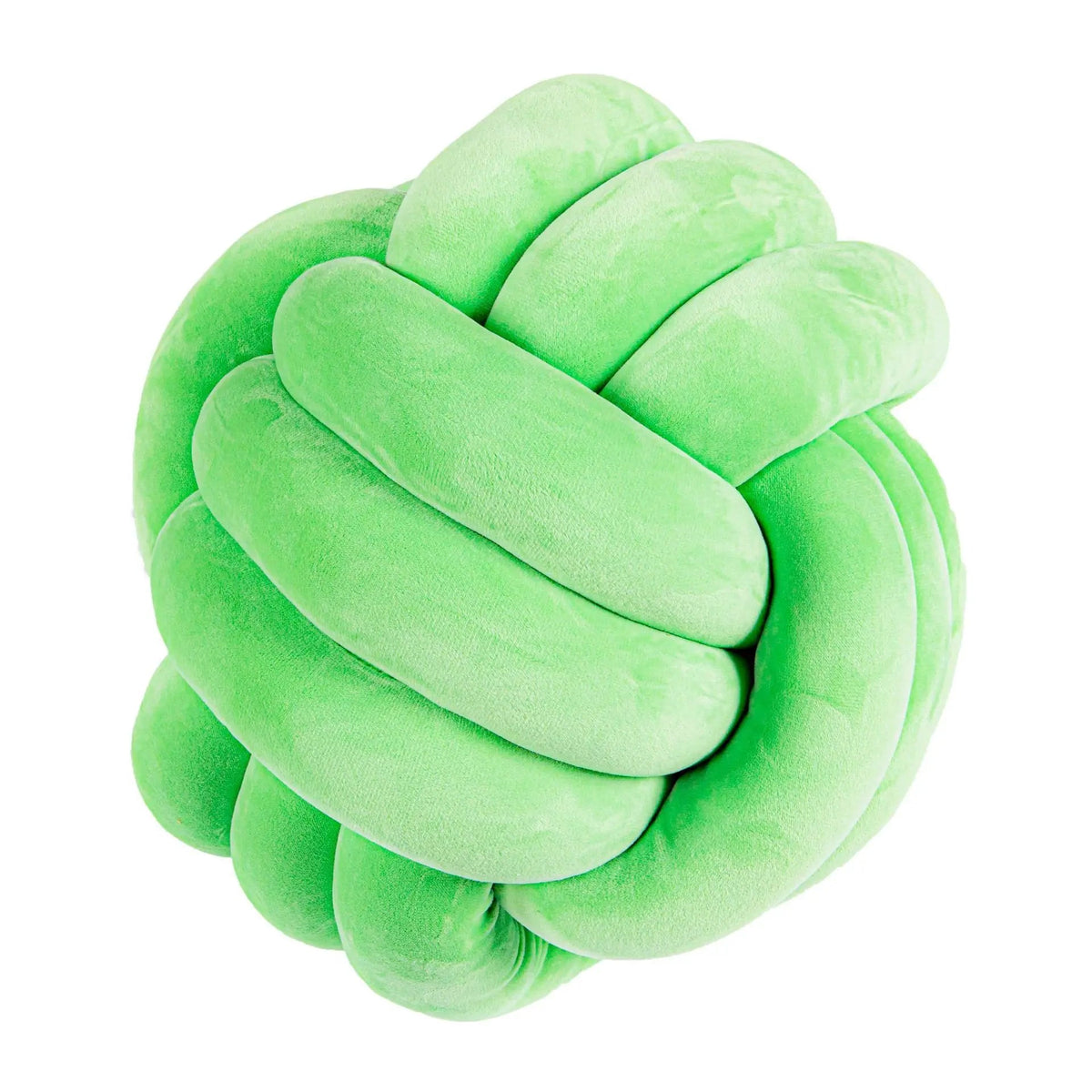 Jade Green knot cushion