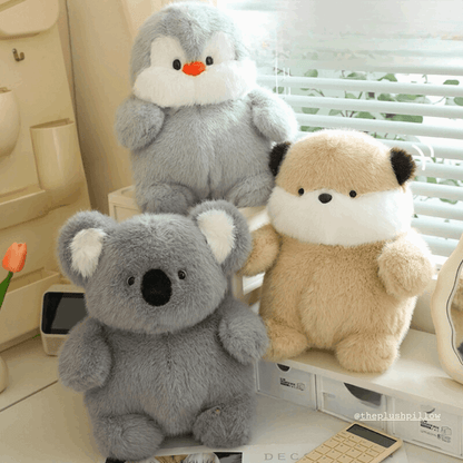 Adorable Lazy Plush Toy Collection/Koala/Penguin/Piggy/Beaver