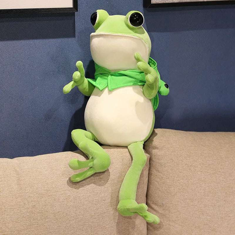 Soft kawaii frog plush