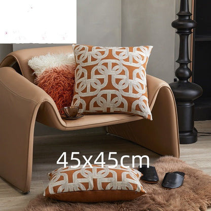 Labyrinth jacquard cushion cover 45 x 45cm