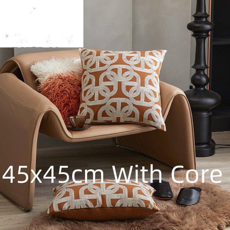 Labyrinth jacquard filled cushion 45 x 45cm