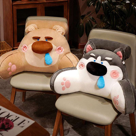 Large animal reading backrest pillow