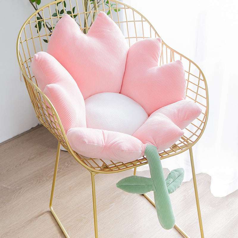 Leaf-shaped floor cushion