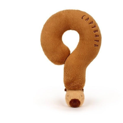 Light Brown capybara question mark pillow 50cm