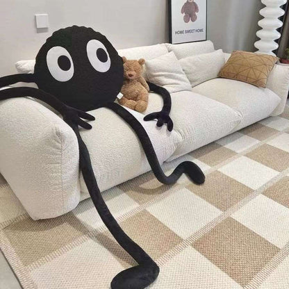 soft long cat plush pillow full length