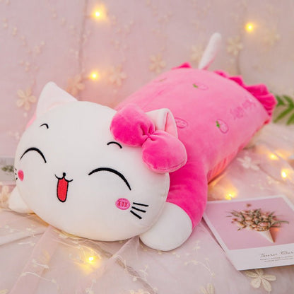 Lovely Stumbling Cat Plush Pillow