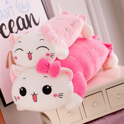 Lovely Stumbling Cat Plush Pillow