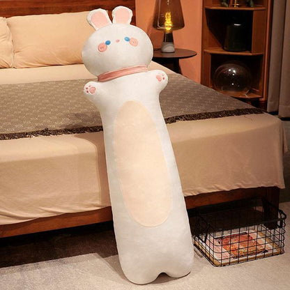 Long Rabbit Snuggle Buddy plush body pillow