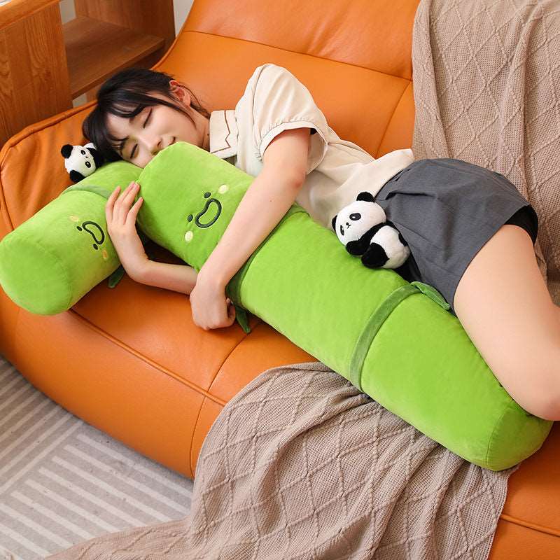 Cute Panda Bamboo Pipe Plush Pillow