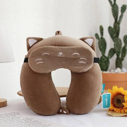 Memory Foam U-shaped Travel Pillow 