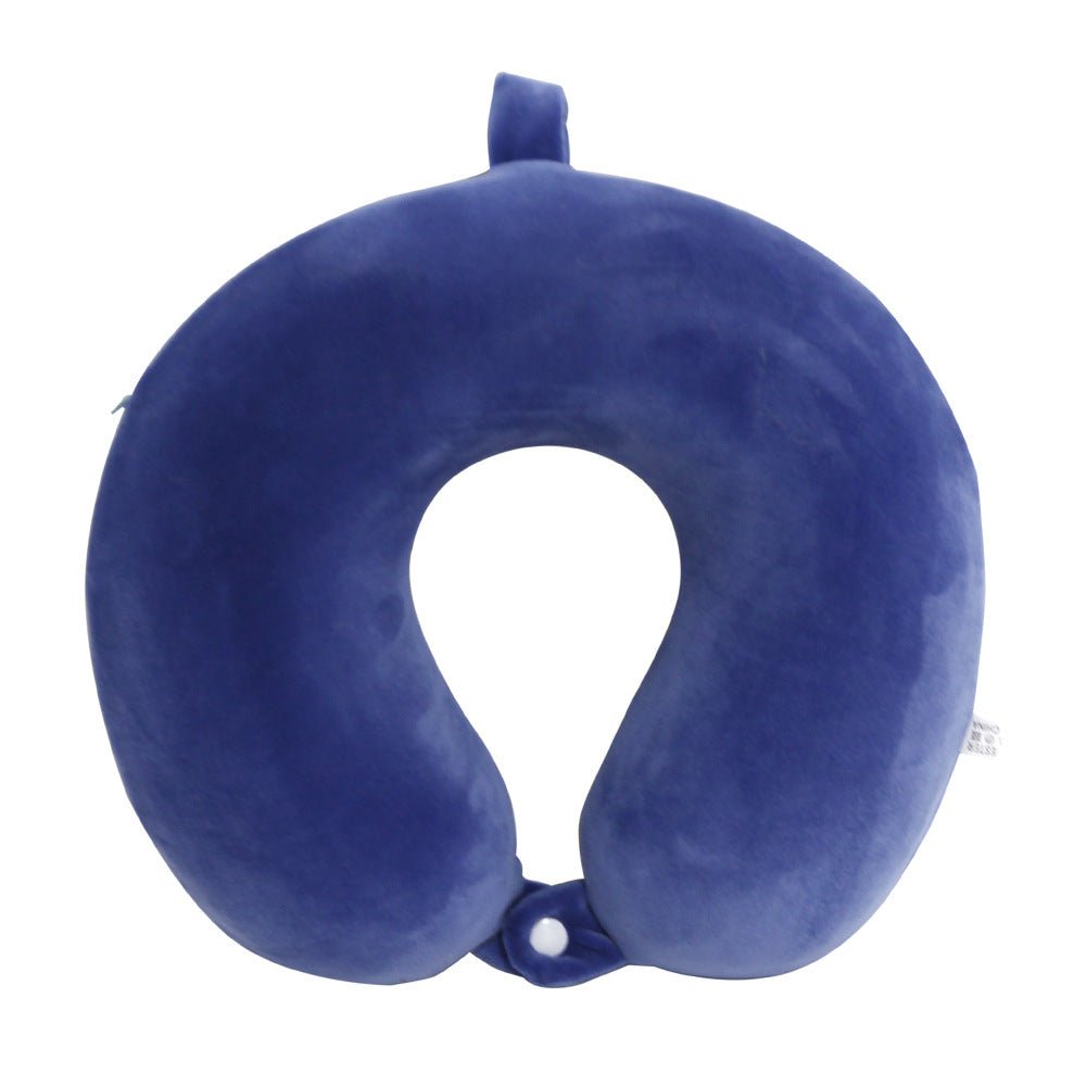 U-shaped travel pillow showing curved shape