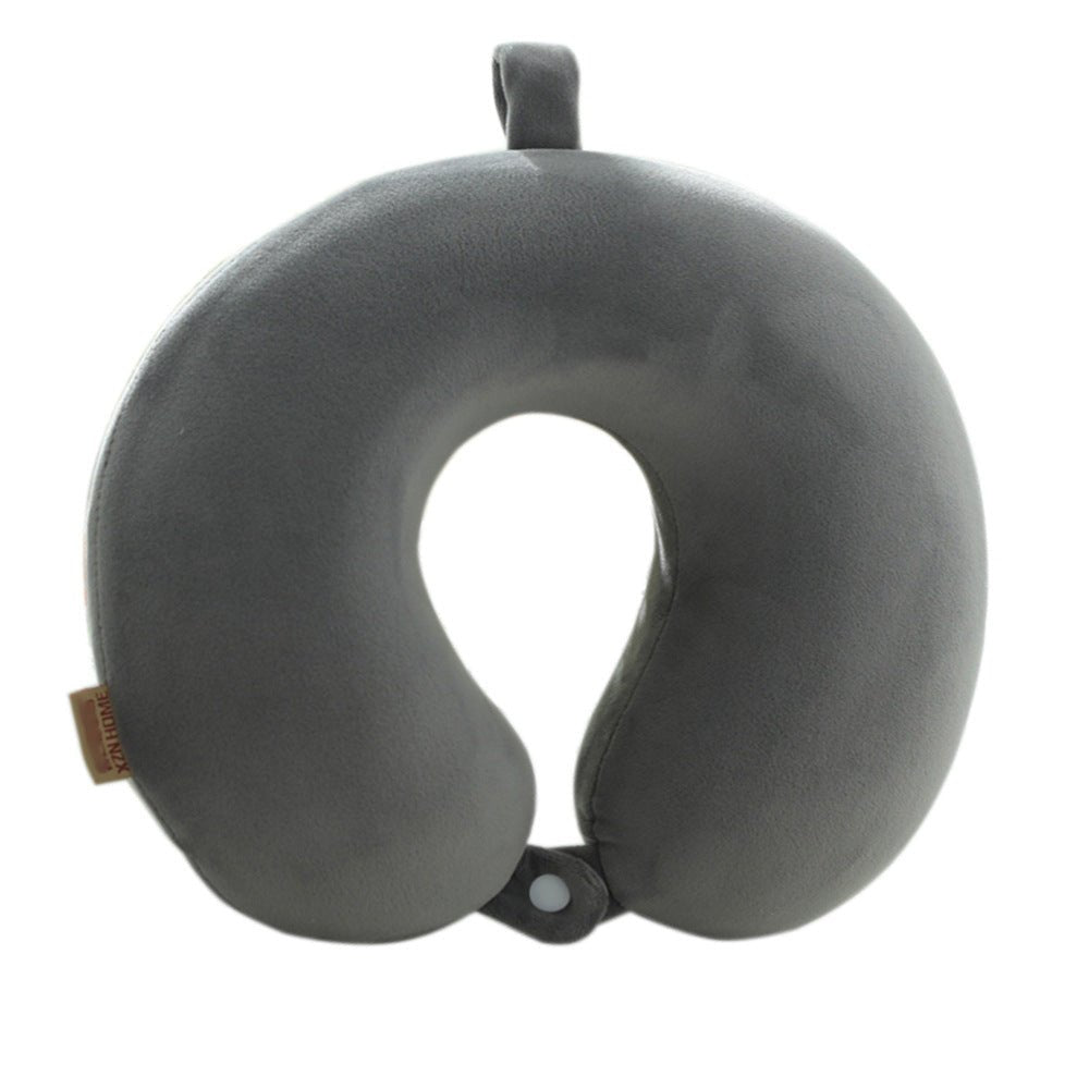 Compact memory foam travel pillow