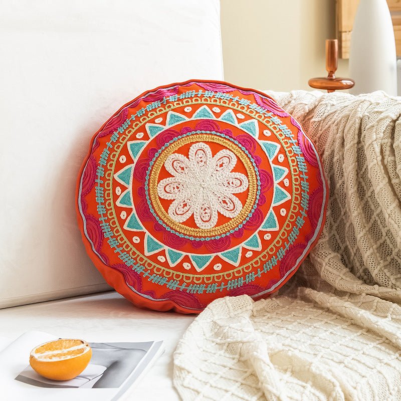 Moroccan Round Throw Pillow