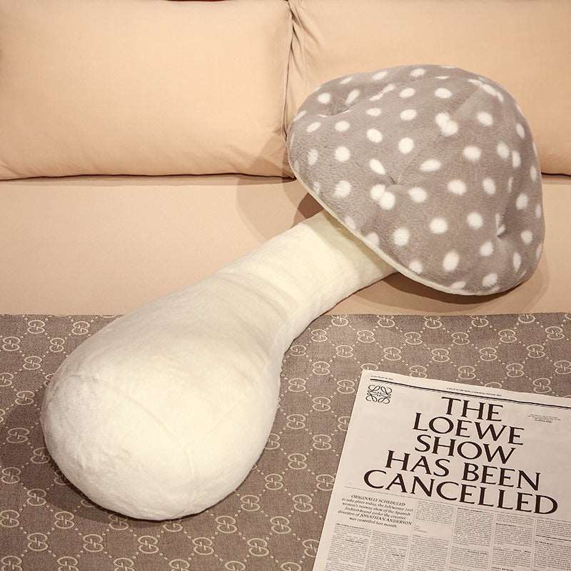 cosy oversized mushroom cushion soft plush
