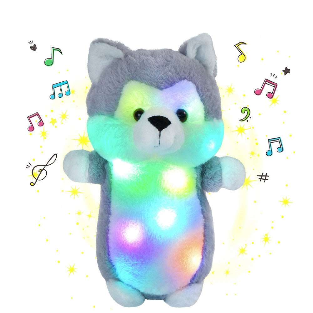 musical plush night light toy