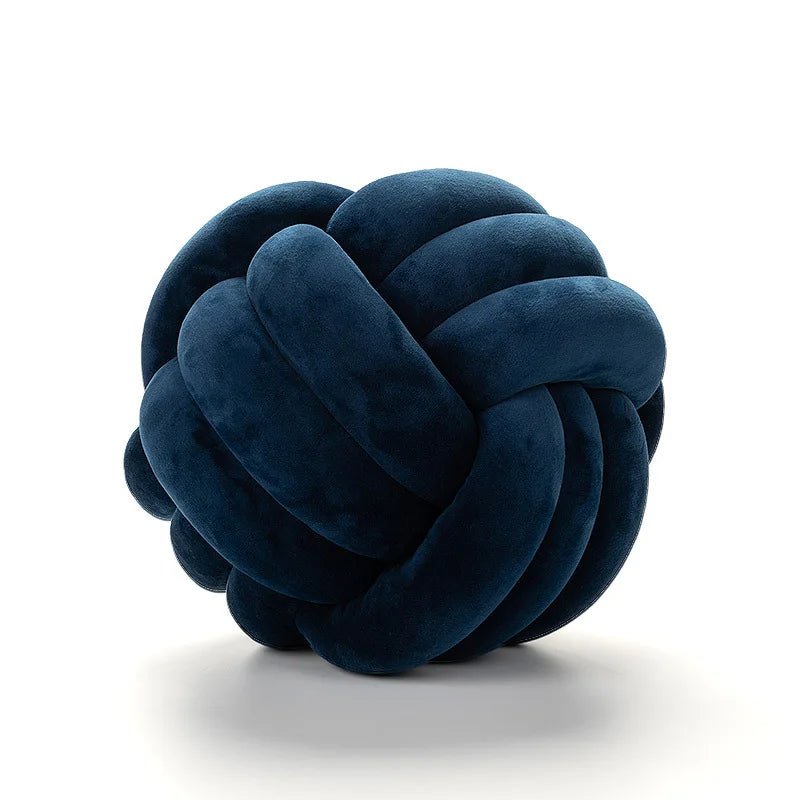 Navy knot cushion