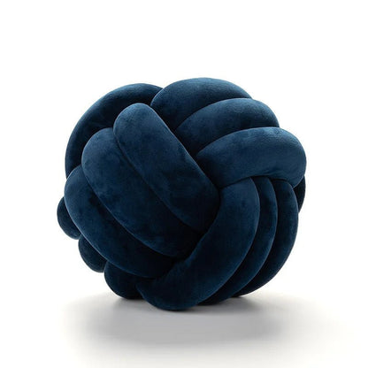 Navy knot cushion