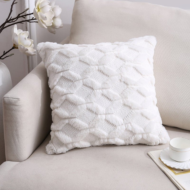 Nordic Plush Pillow Cushion Cover