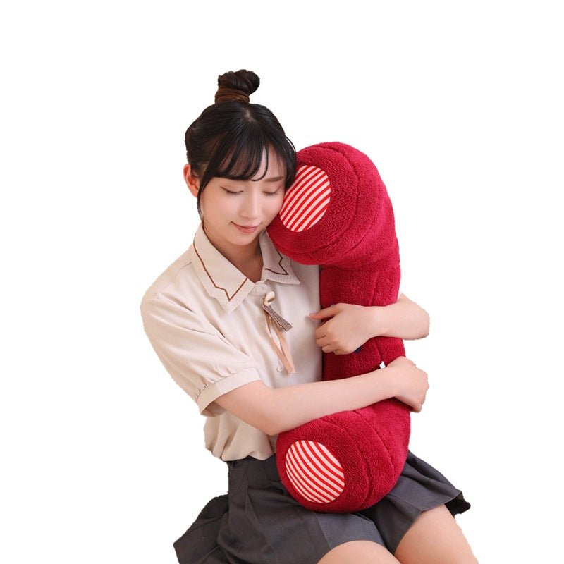 Novelty telephone cushion in red