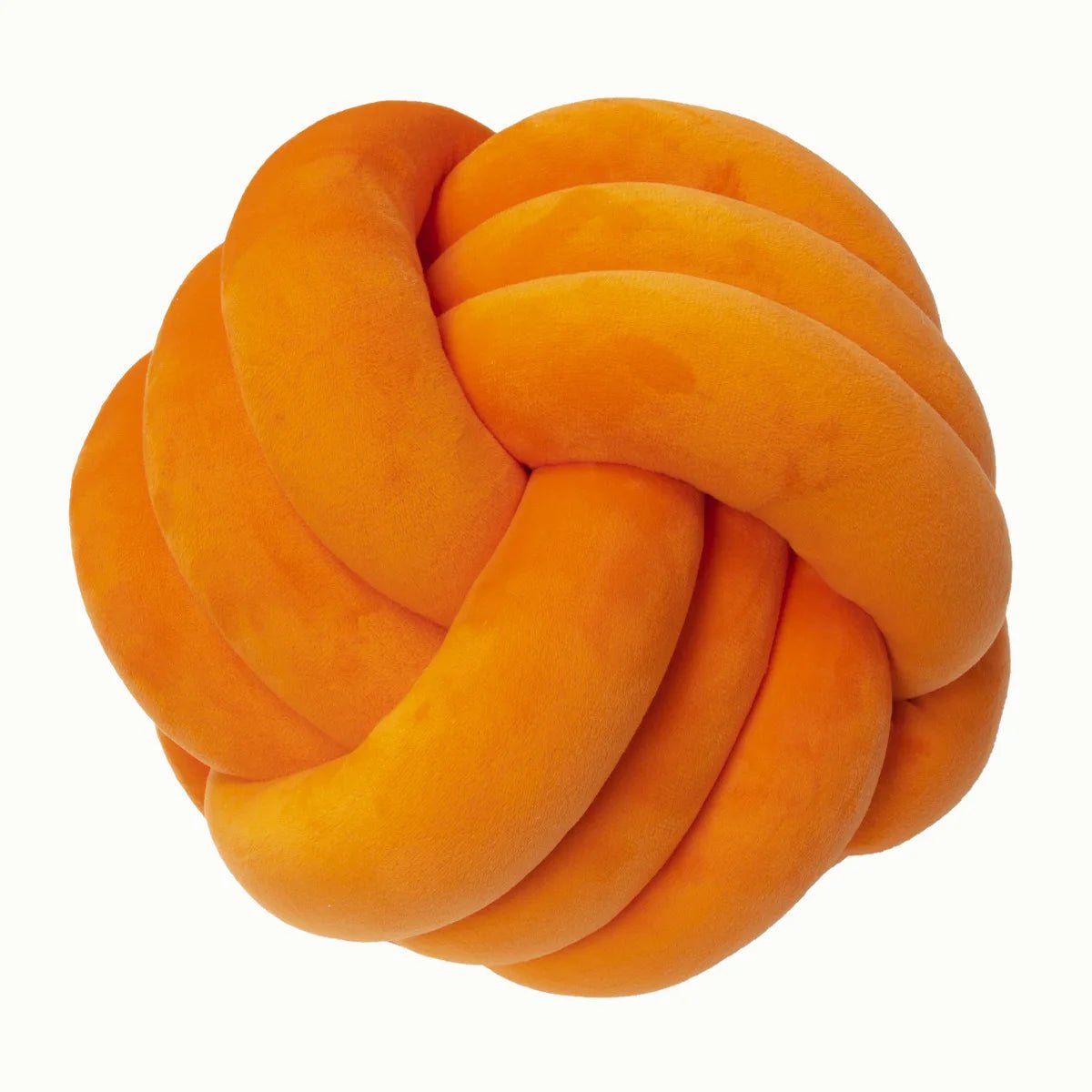 Orange knot cushion