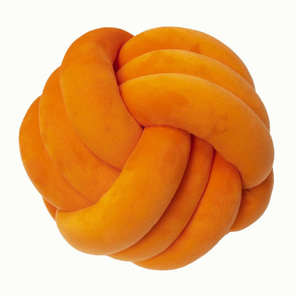Orange knot cushion