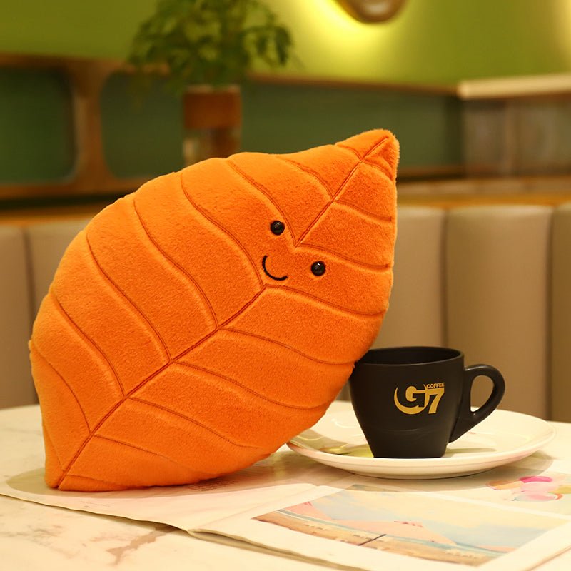 Orange Leaf decorative cushion