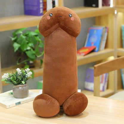 Novelty penis plush pillow for adult gifting