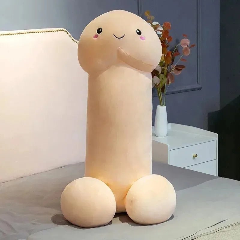 Funny penis-shaped plush cushion