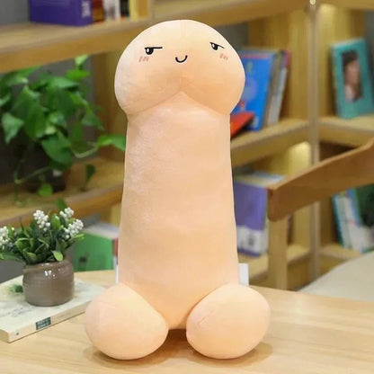 Adult novelty penis-shaped plush pillow