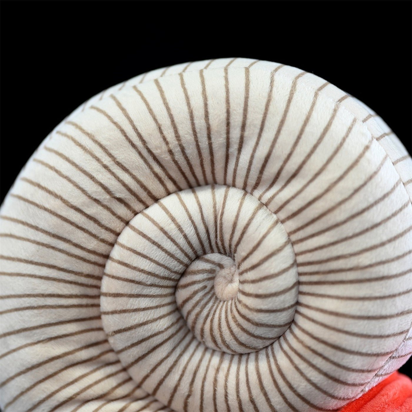 Soft prehistoric ammonite plush toy for science lovers