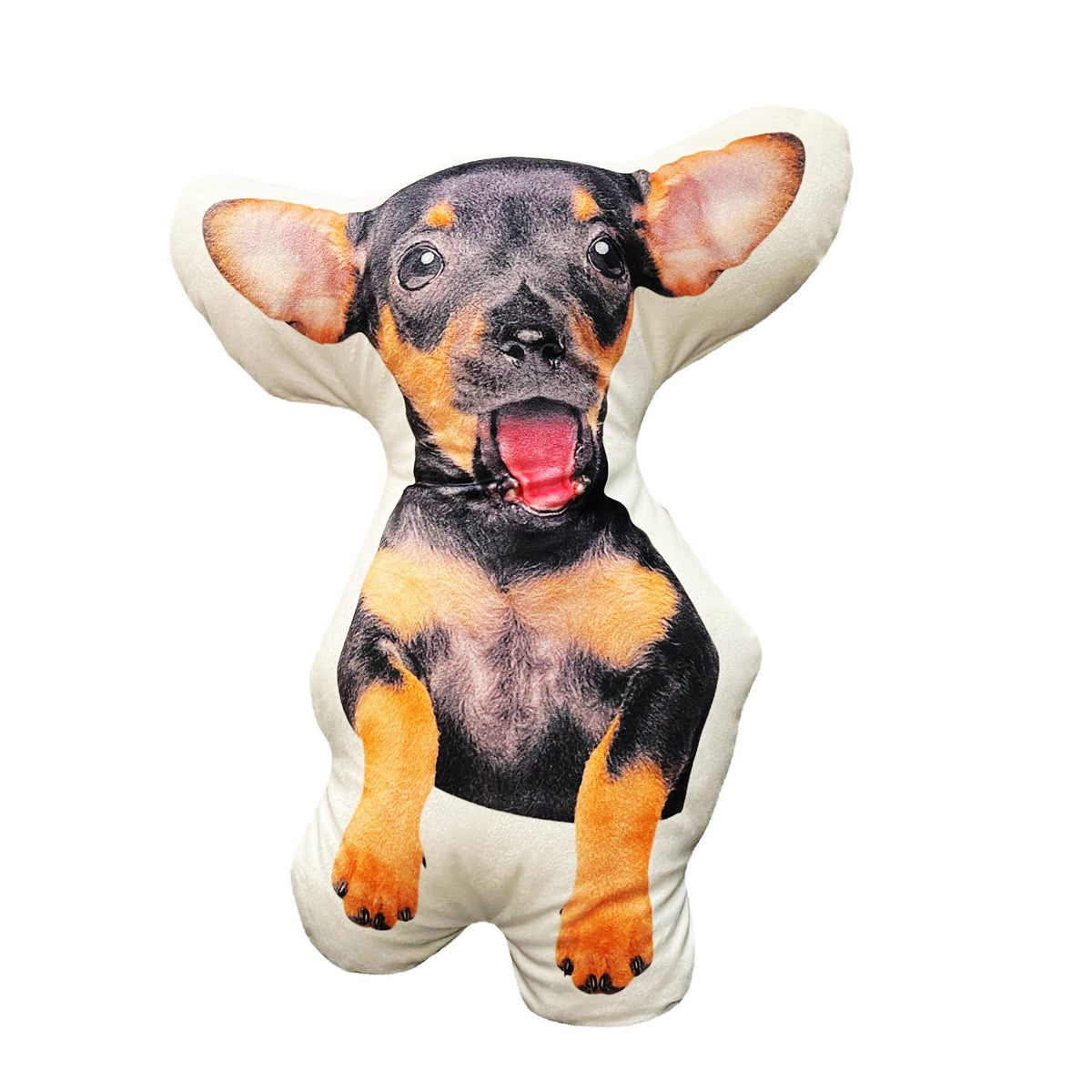 Personalised pet-shaped cushion from a photo