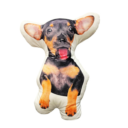 Personalised pet-shaped cushion from a photo