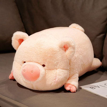 Pink pig plush toy gift for pig lovers