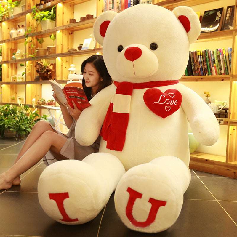 Pink giant stuffed teddy bear plush toy