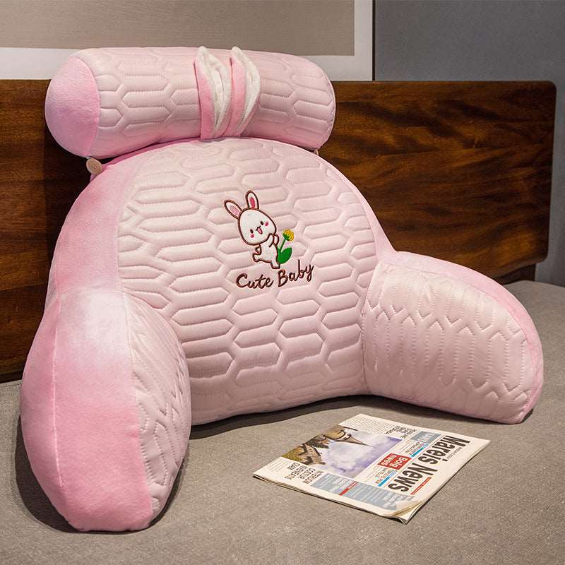 Pink Rabbit backrest support pillow