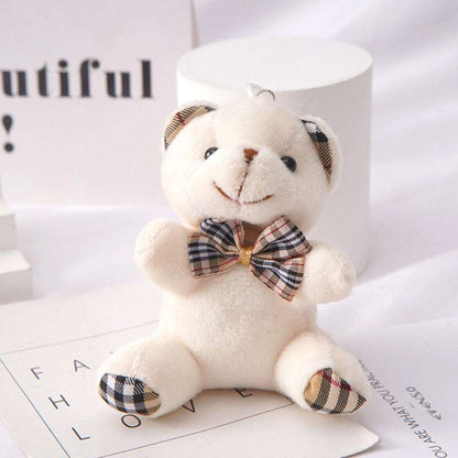 Plaid Bear Plush Keychain | Bag Charm