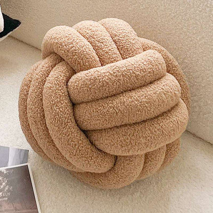 Puff Ball bohemian decorative cushion
