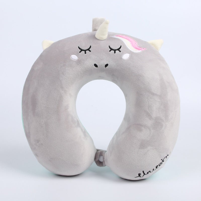 Soft Purple Travel Pillow with Memory Foam