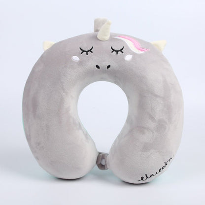 Soft Purple Travel Pillow with Memory Foam